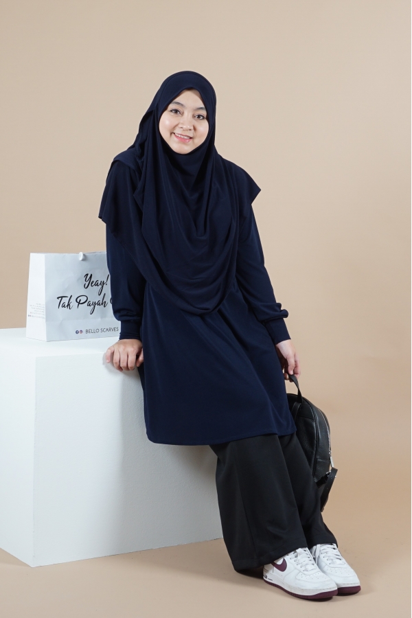 Xtra Luna Blouse - Navy