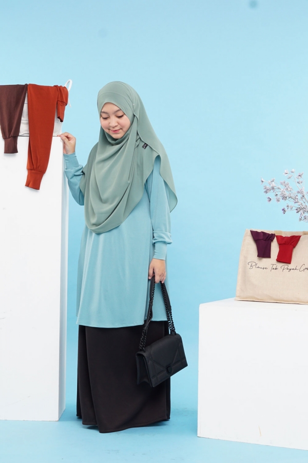 Luna Blouse - Frost Green