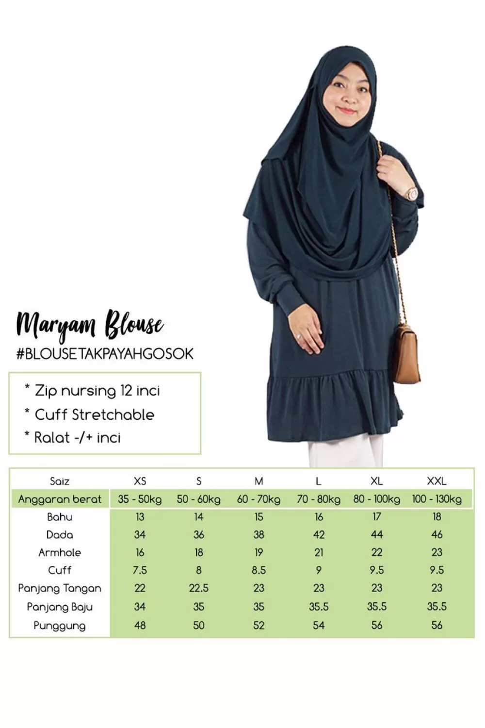 Maryam Blouse - Pear Green
