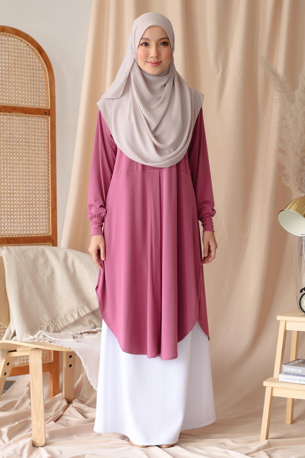 Fateeha Blouse - Rosy