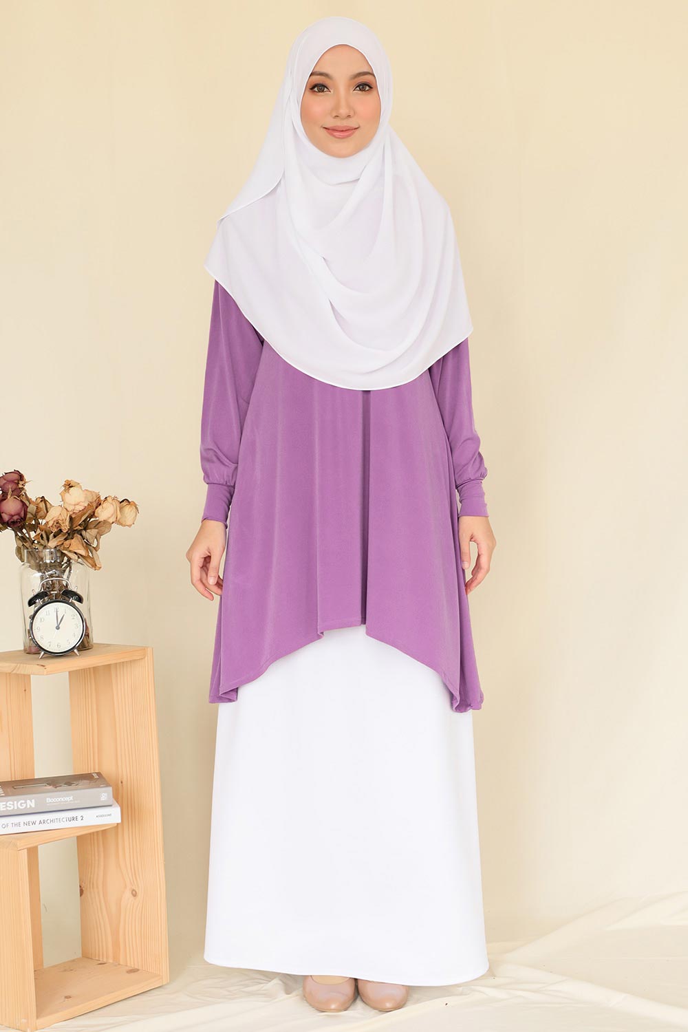 Noura Blouse – Soft Purple
